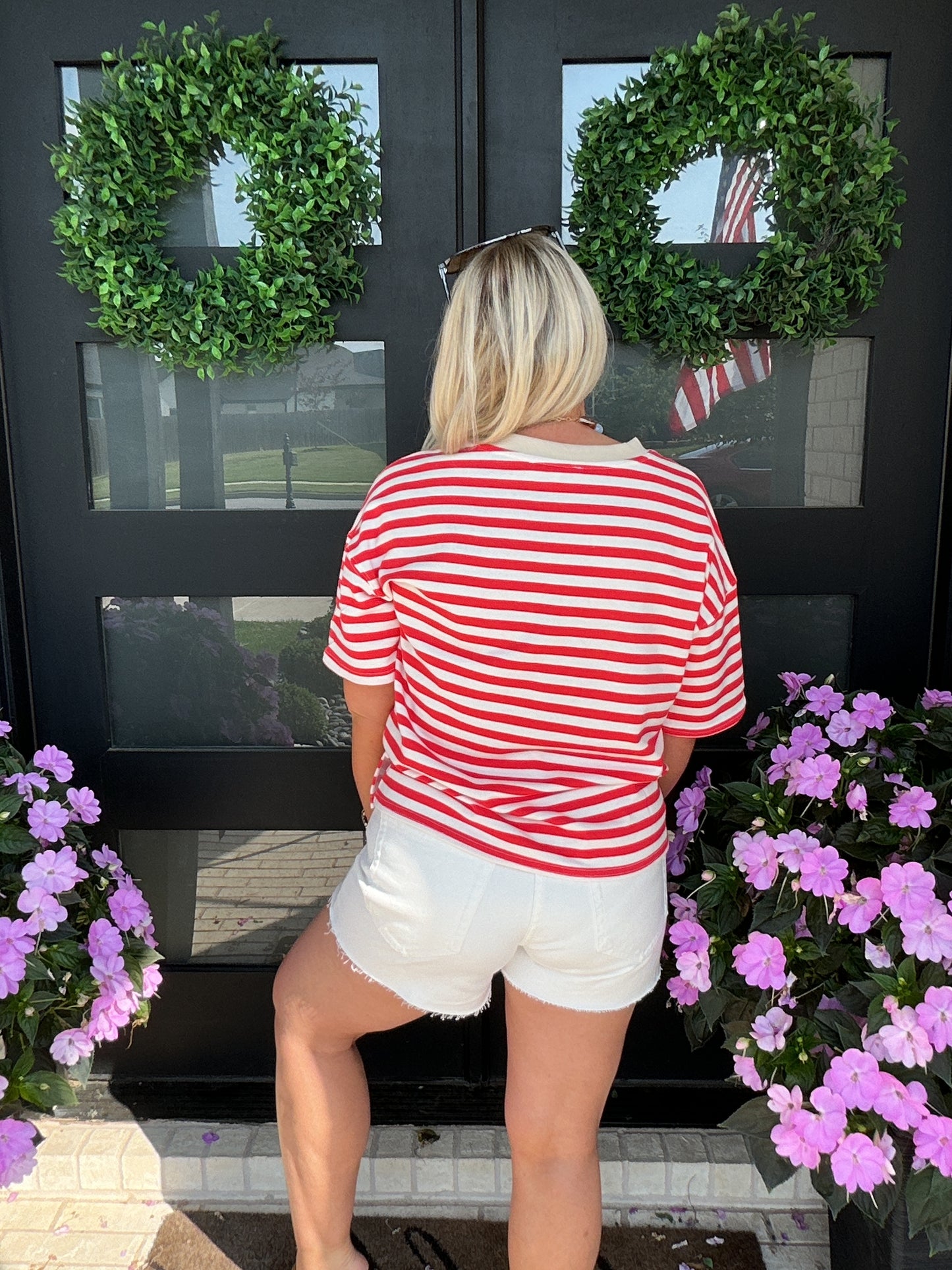 Color Pop Stripe Tee