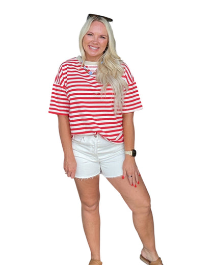Color Pop Stripe Tee