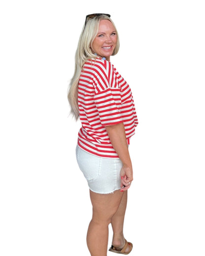Color Pop Stripe Tee
