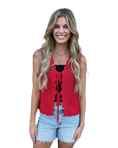 All Tied Up Sweater Vest