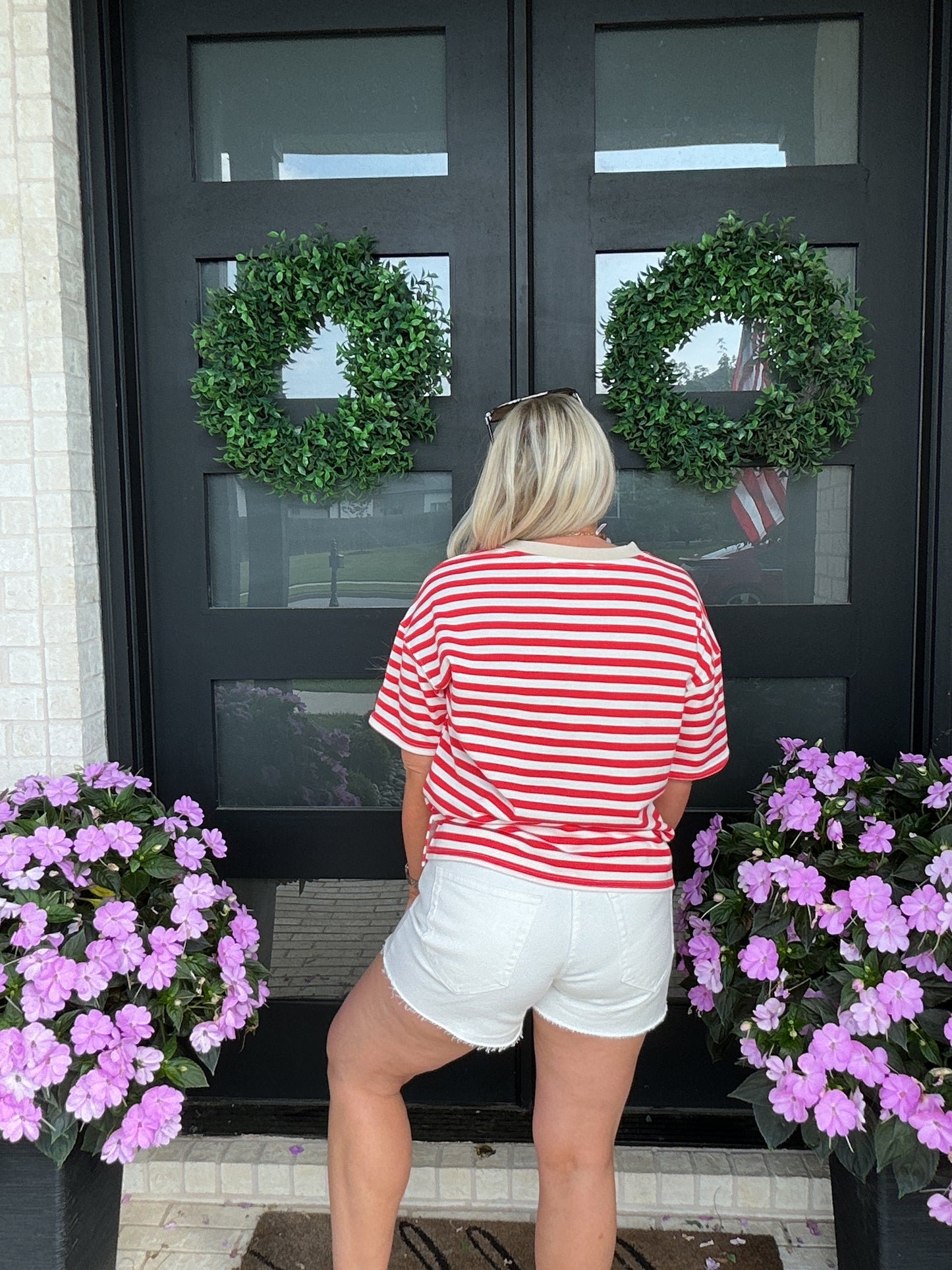 Color Pop Stripe Tee