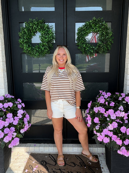 Color Pop Stripe Tee