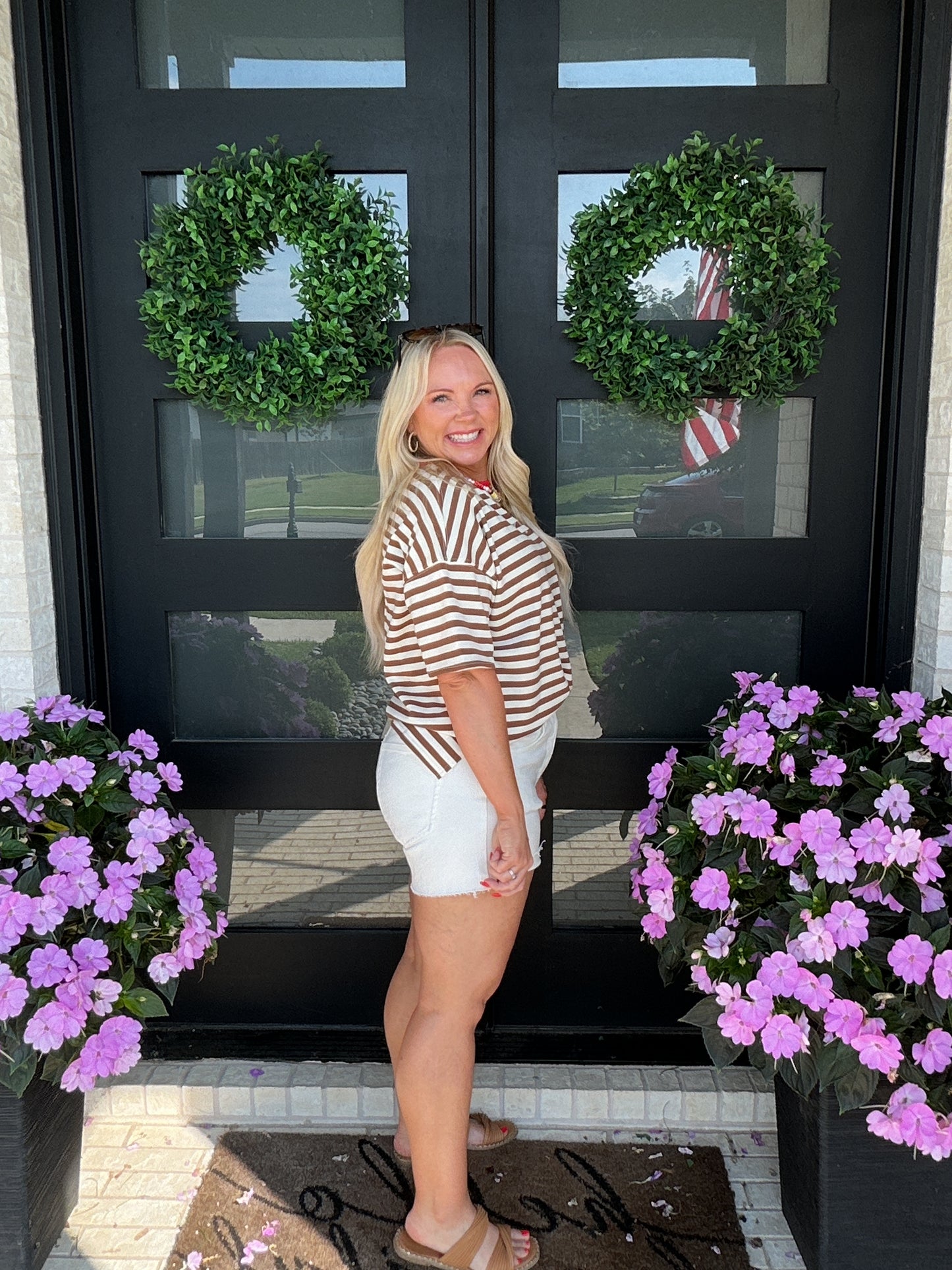 Color Pop Stripe Tee