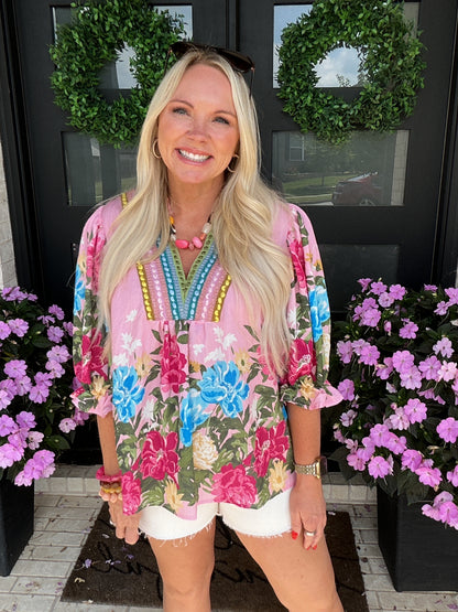 Painted Petals Blouse