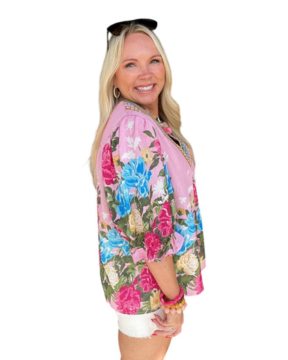 Painted Petals Blouse