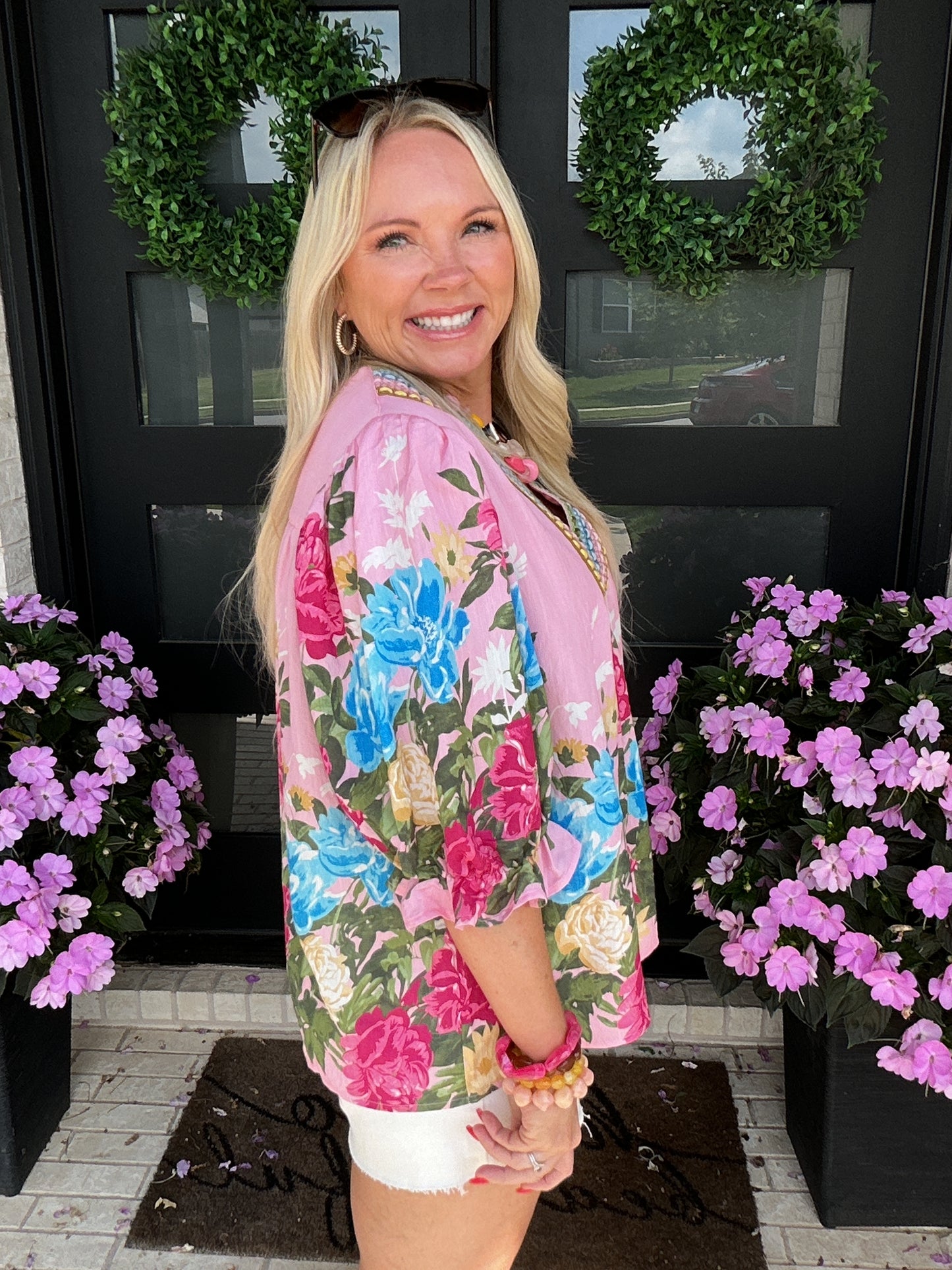 Painted Petals Blouse