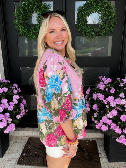 Painted Petals Blouse