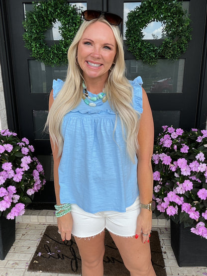 Ruffle Trim Tank