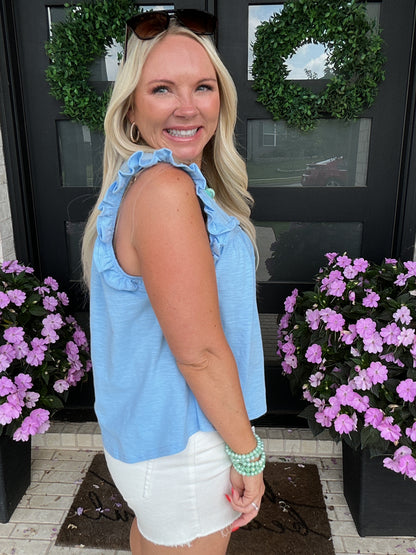Ruffle Trim Tank