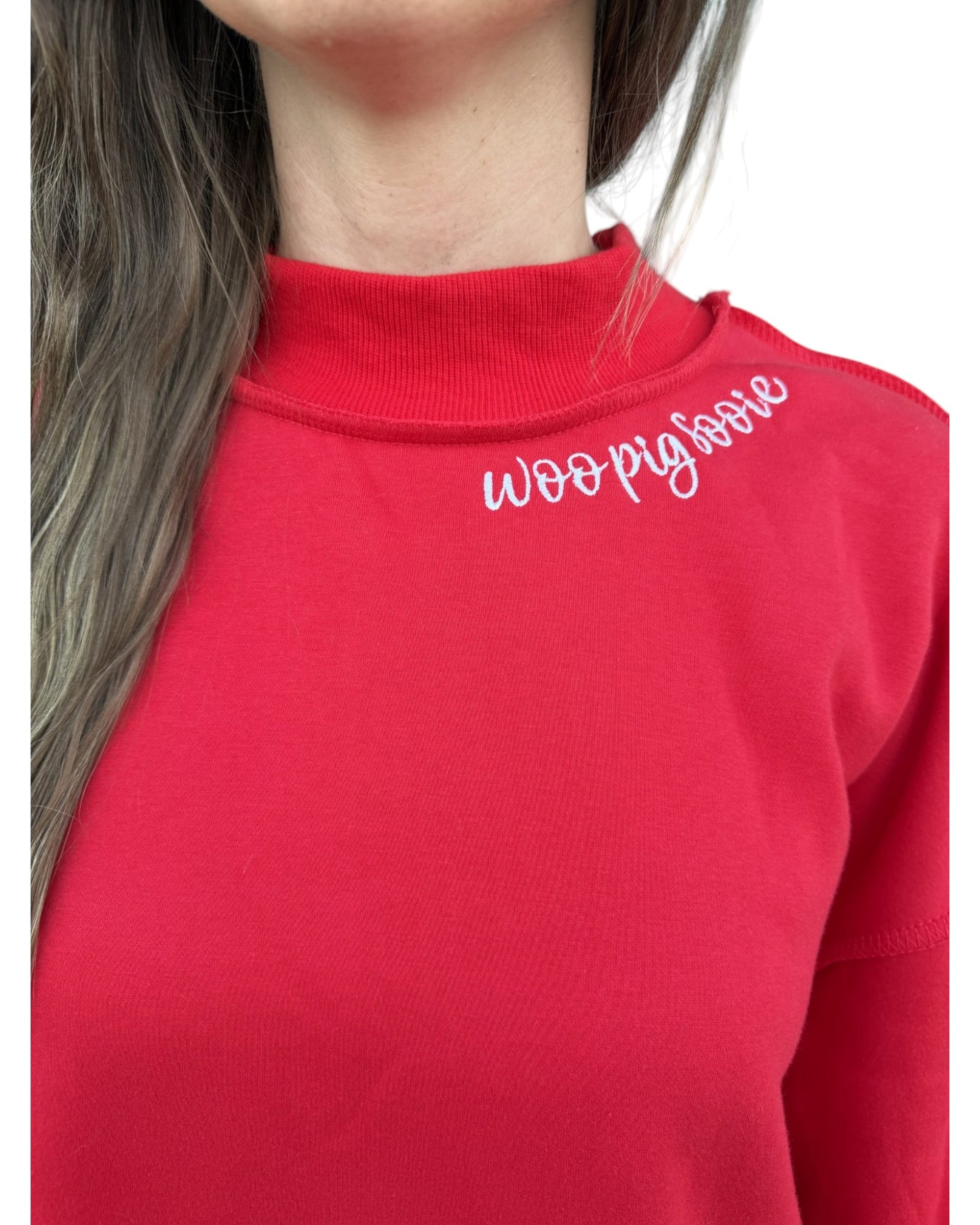 Woo Pig Sooie Mock Neck Sweatshirt