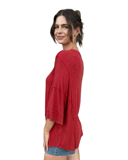 Red & Ready Top