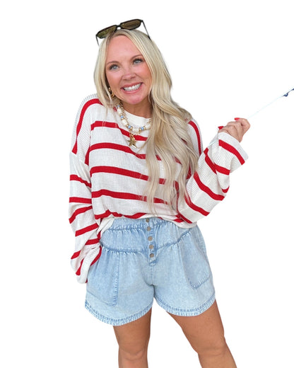 Golden Breeze Chambray Shorts