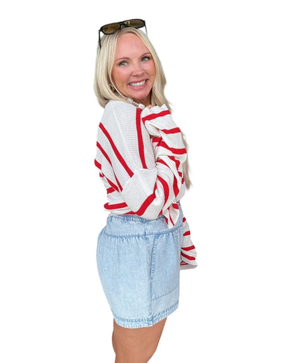 Golden Breeze Chambray Shorts