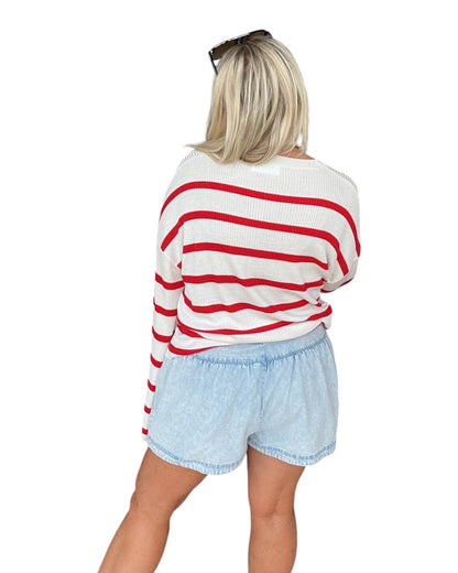 Golden Breeze Chambray Shorts