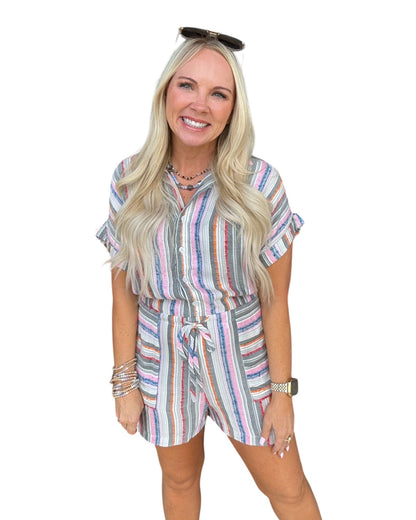 Cabana Stripe Romper