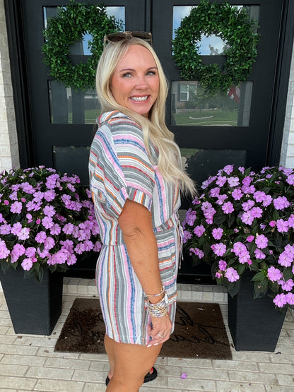 Cabana Stripe Romper
