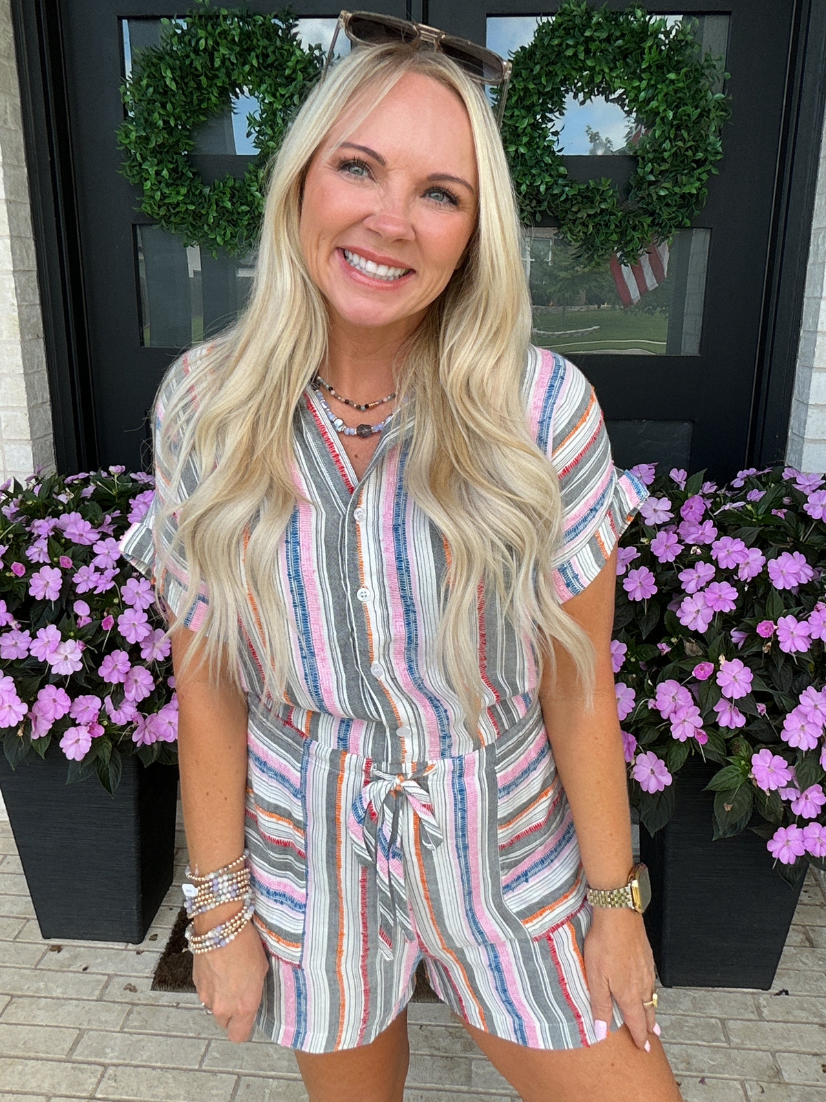 Cabana Stripe Romper