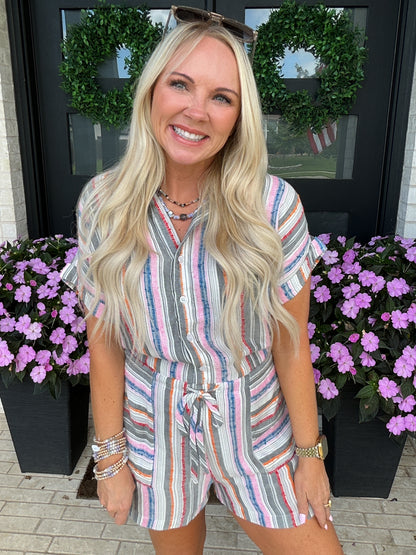 Cabana Stripe Romper