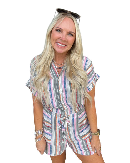 Cabana Stripe Romper