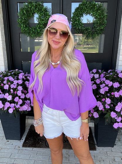 Pop of Purple Top