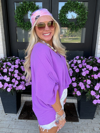 Pop of Purple Top