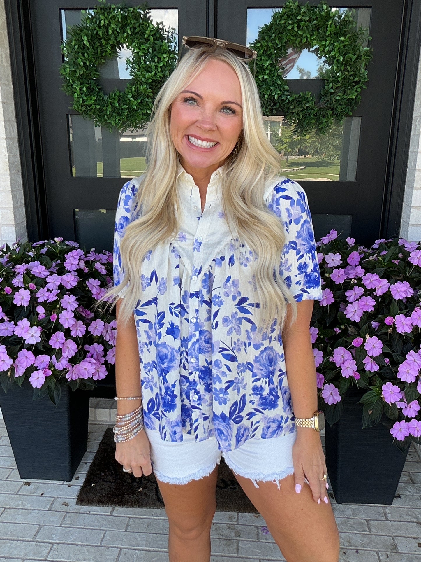 Camille Floral Top