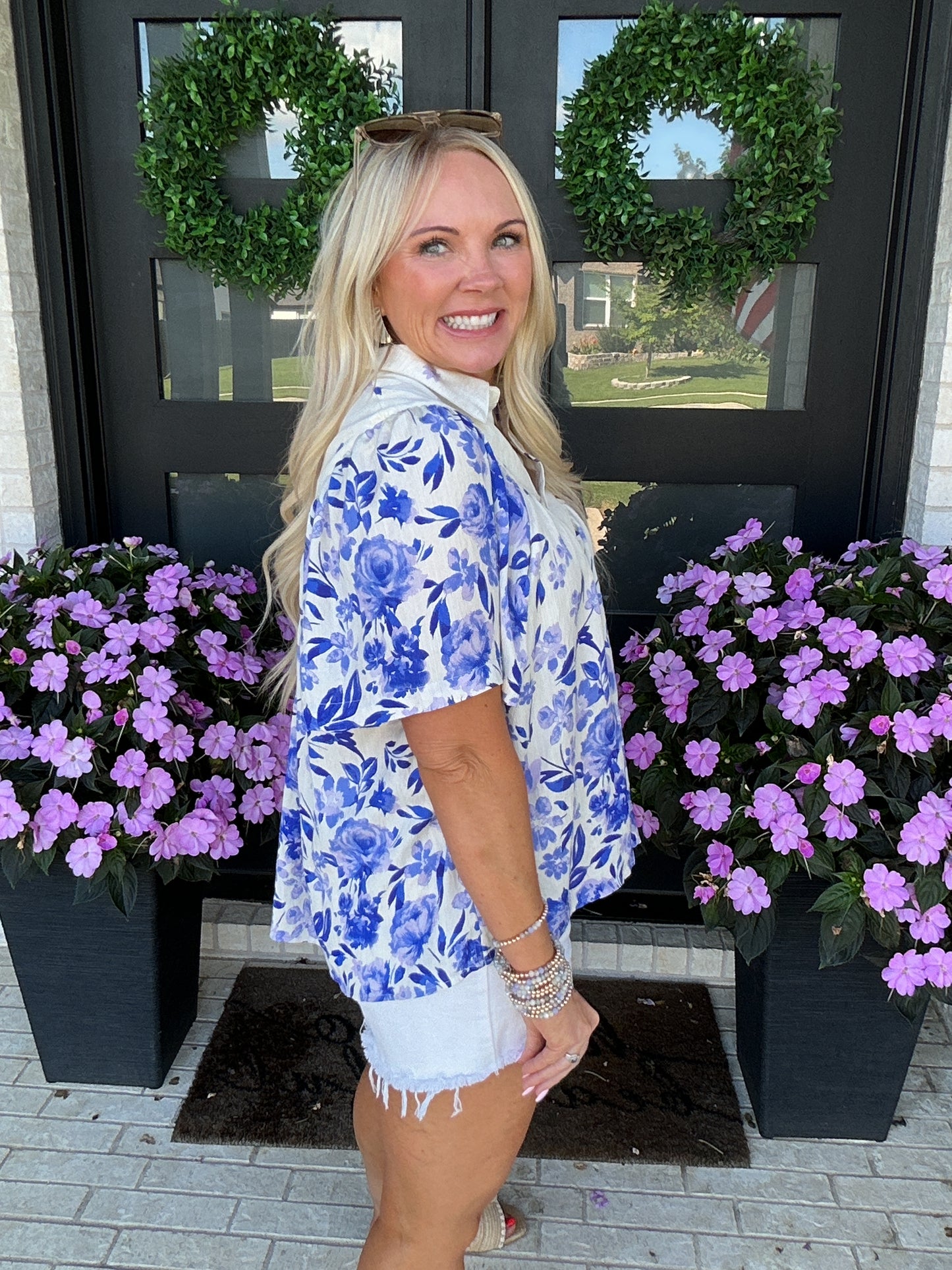 Camille Floral Top