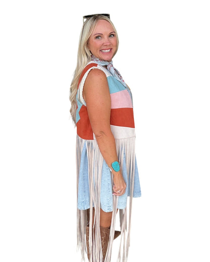 Desert Horizon Fringe Vest