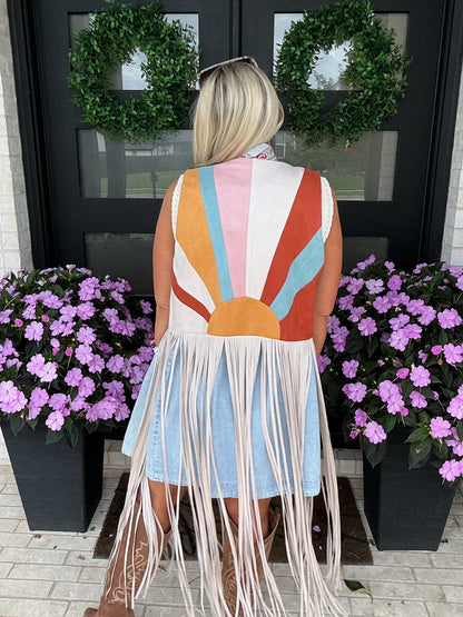Desert Horizon Fringe Vest