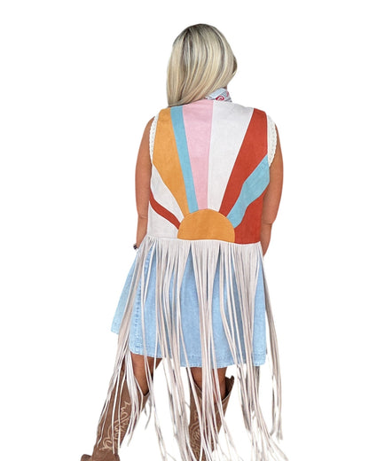 Desert Horizon Fringe Vest