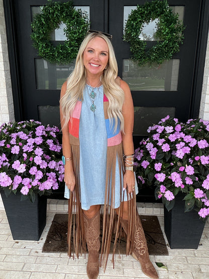Sunset Mesa Fringe Vest