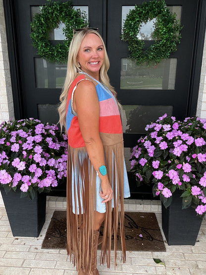 Sunset Mesa Fringe Vest