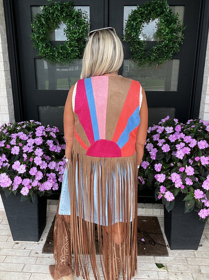 Sunset Mesa Fringe Vest