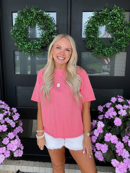 Essential Boxy Tee - Pink