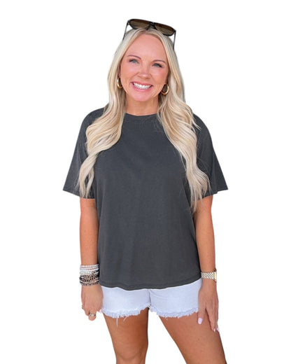 Essential Boxy Tee - Black
