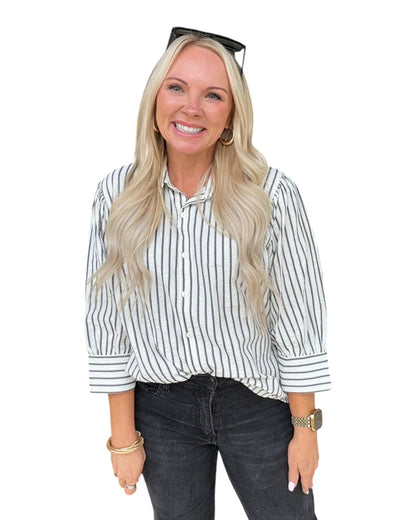 Onyx Stripe Top
