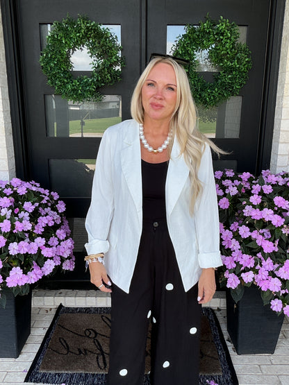 The Signature Blazer - White