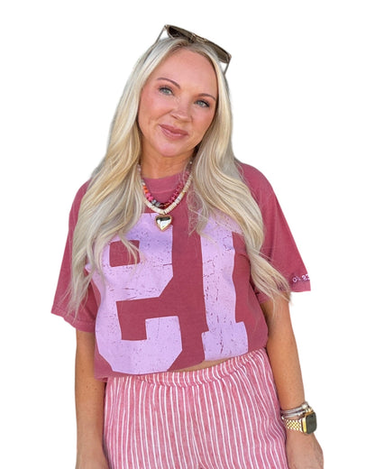 Vintage 19 Tee - Red