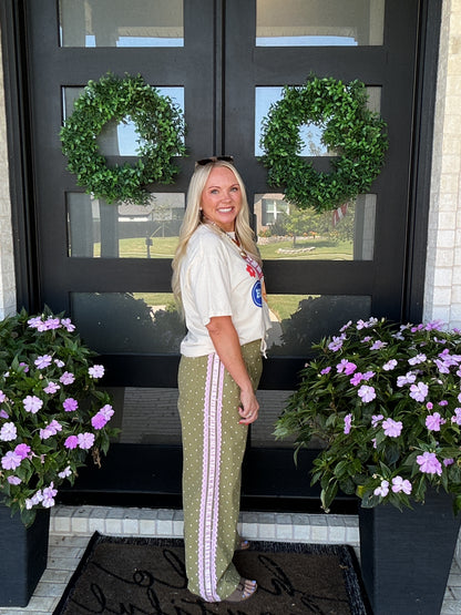 Dot the Line Pants