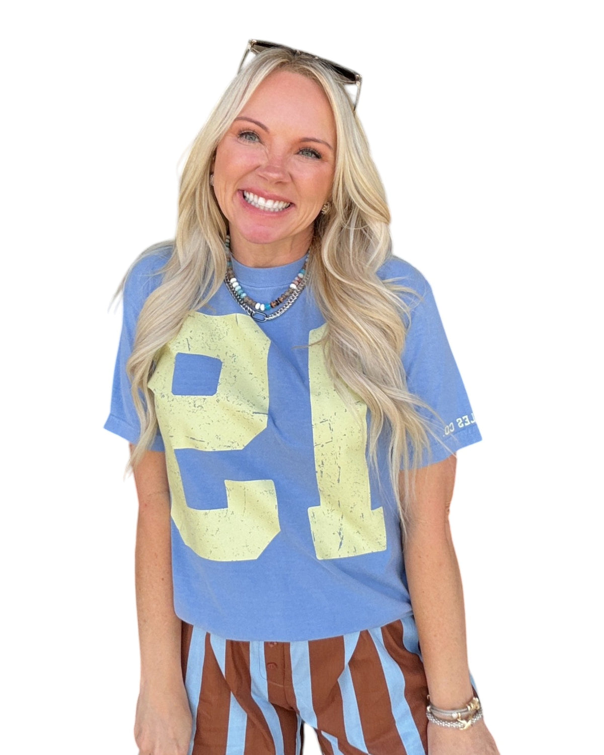 Vintage 19 Tee - Blue