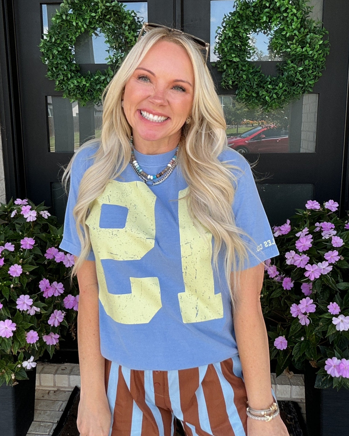 Vintage 19 Tee - Blue