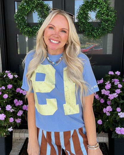 Vintage 19 Tee - Blue