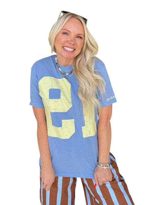 Vintage 19 Tee - Blue