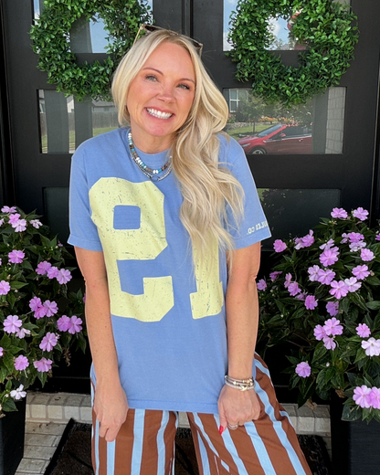 Vintage 19 Tee - Blue
