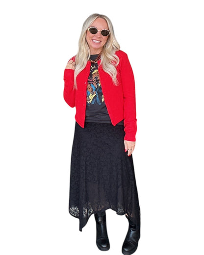 Well Red Cardigan