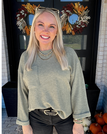 Morgan Lightweight Sweater - Olive