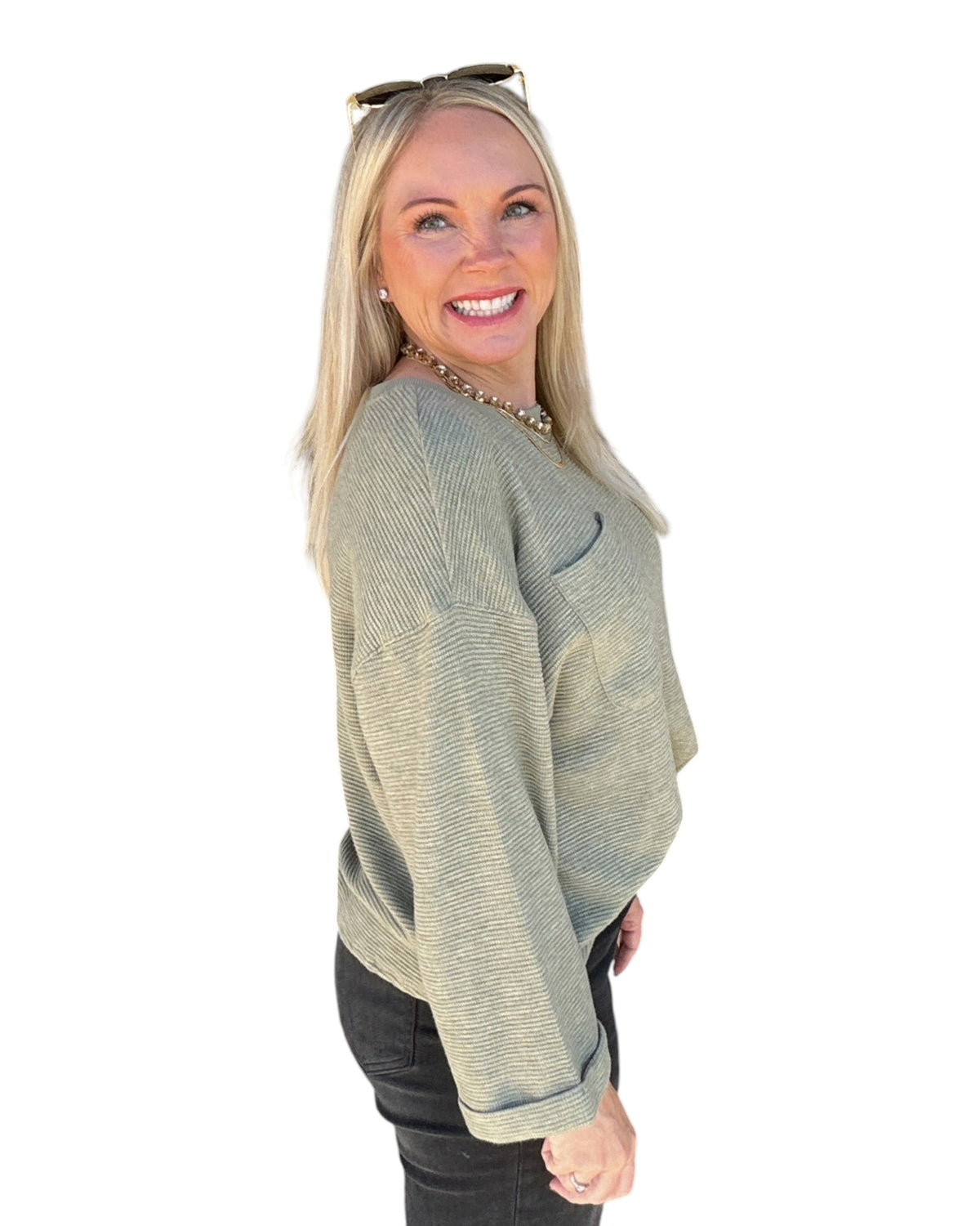 Morgan Lightweight Sweater - Olive