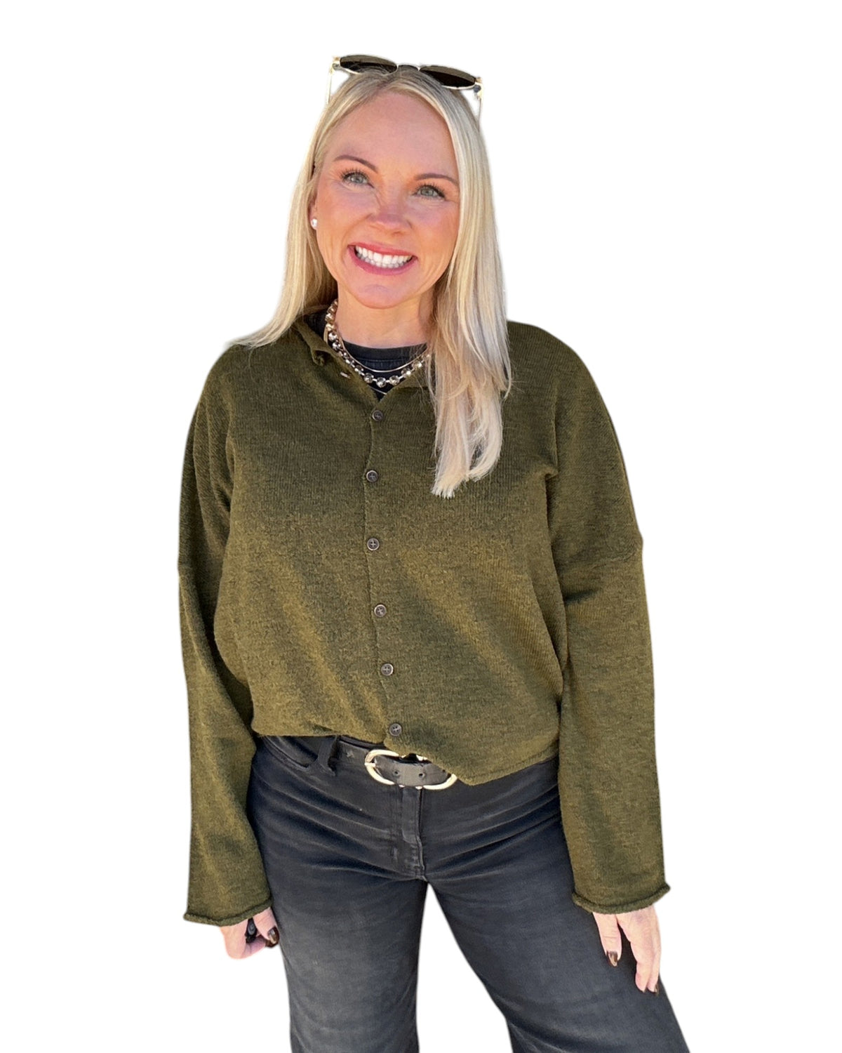 Ellison Cardigan - Olive