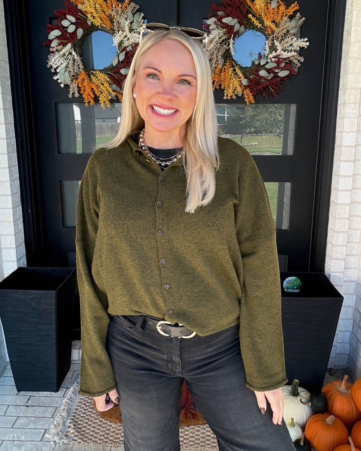 Ellison Cardigan - Olive