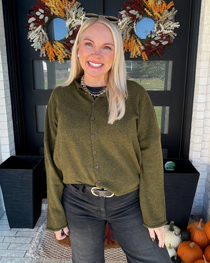 Ellison Cardigan - Olive